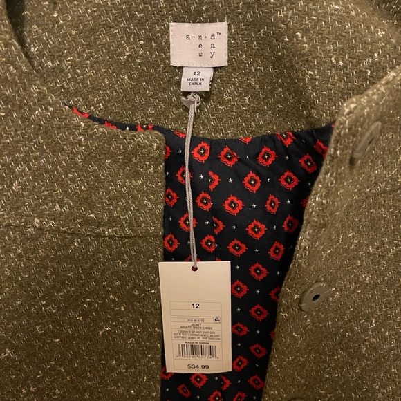 A New Day NWT Olive Green Textured Blazer - Picture 2 of 4